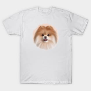 Cute Pomeranian Drawing T-Shirt